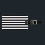 Black and White Stripes Pattern Luggage Tag<br><div class="desc">Contemporary Black and White stripes pattern.</div>