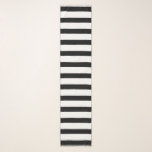 Black and White Stripes Scarf<br><div class="desc">Black and White Stripes</div>