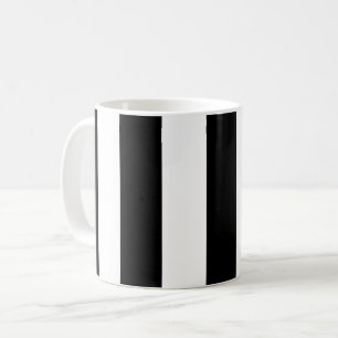 Black and White Stripes, Striped Pattern, Lines Coffee Mug