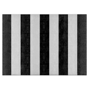 Black and White Stripes, Striped Pattern, Lines Cutting Board