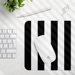 Black and White Stripes, Striped Pattern, Lines Mouse Mat<br><div class="desc">Elegant,  stylish and sophisticated stripes in black and white colour. Modern and trendy gift,  perfect for the stripes lover in your life.</div>