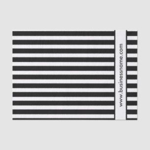 Black and White Stripes Tissue Paper