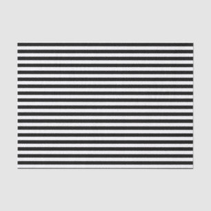 Black and White Stripes Tissue Paper
