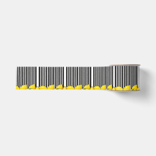 Black and white stripes with lemons grosgrain ribbon