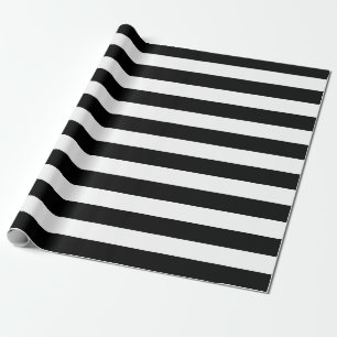 Black and White Stripes Wrapping Paper