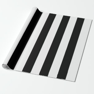 Black and White Stripes Wrapping Paper
