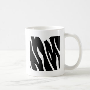 Black and White Strips Coffee Mug