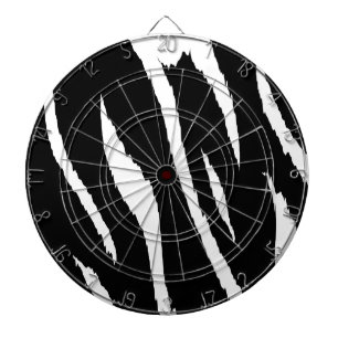 Black and White Strips Dartboard