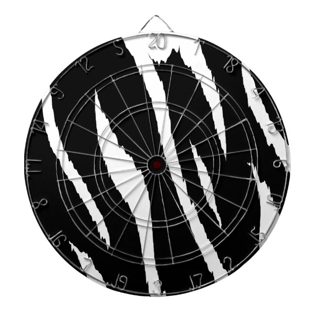Black and White Strips Dartboard (Front)