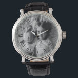 Black and White Style Custom Photo Watch<br><div class="desc">A custom photo wrist watch with your own special photo in a black and white style. You can use the customisation function to experiment with different photo filters if you wish.</div>