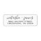 Black and White Stylish Script Wedding Address