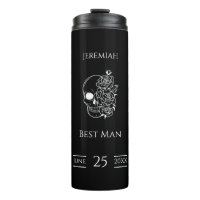Black and white Stylish Wedding Best Man Gift
