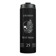 Black and white Stylish Wedding Best Man Gift