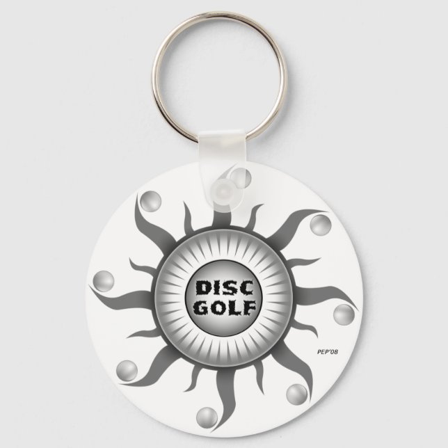 Black And White Sun Key Ring (Front)