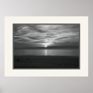 Black and White Sunset ~ Photographic Print