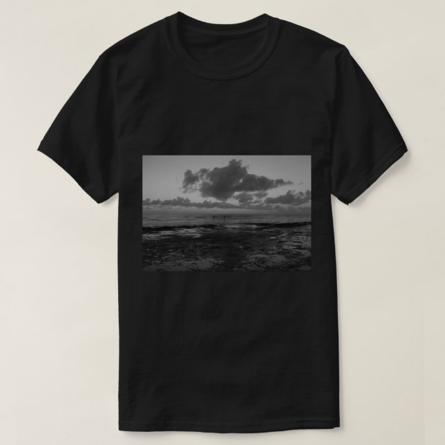 Black and White Sunset T-Shirt (Design Front)