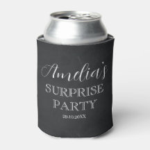 Black and White Surprise Birthday
