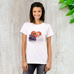 Black And White Swans Womens T-Shirt