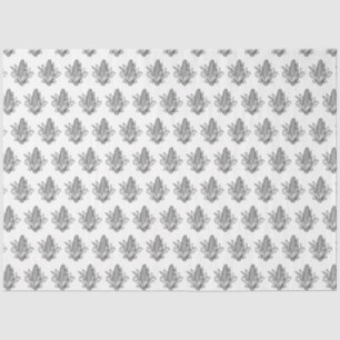 Black and white sweet corn cob icon tissue paper