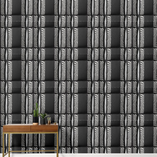 Black And White Swirl Cushy Wallpaper