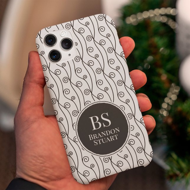 Black and White Swirls  Case-Mate iPhone Case (Creator Uploaded)