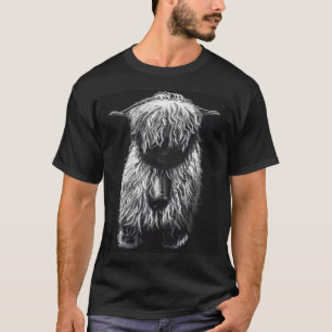Black And White Swiss Valais Blacknose Sheep Fluff T-Shirt