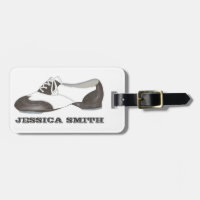 Black-and-White Tap Oxford Tapdance Dance Shoe