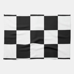 Black and white   tea towel