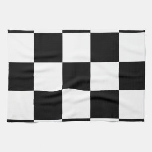 Black and white   tea towel