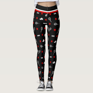 🎾black and white tennis🎾 leggings