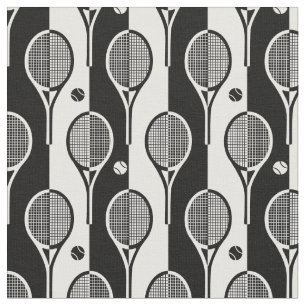Black and white tennis rackets XL Fabric