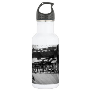 Black and White Tenor Saxophone 532 Ml Water Bottle