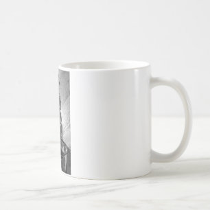 Black and White Tenor Saxophone Coffee Mug