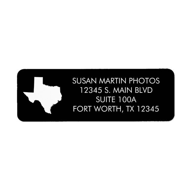Black and White Texas Modern Minimalist (Front)