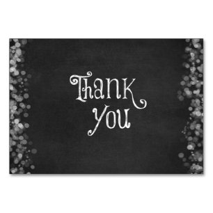 Black and White Thank You
