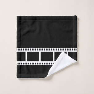 Black and White Theatre Drama Bath Decor Wash Cloth
