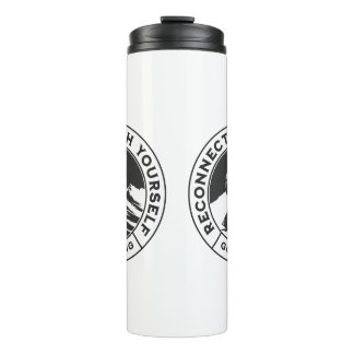 Black and White Thermal Tumbler for Hikers