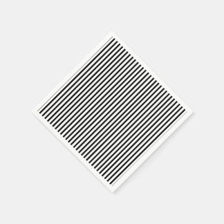Black and White Thin Pinstripe Napkin