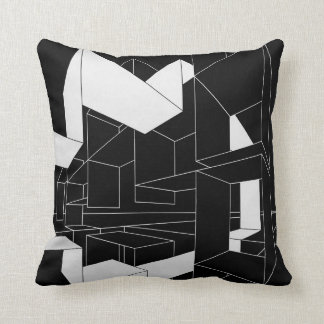 Black and White Throw Pillow