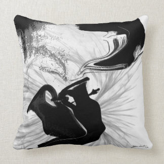 Black and White Throw Pillow