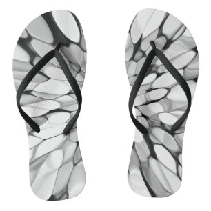 Black and white Tie-dye Flip Flops