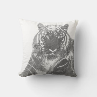 Black and White Tiger Cushion