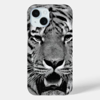 Black and White Tiger Face