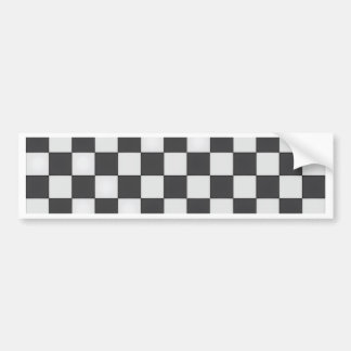 Black and white tiled Floor surface Bumper Sticker