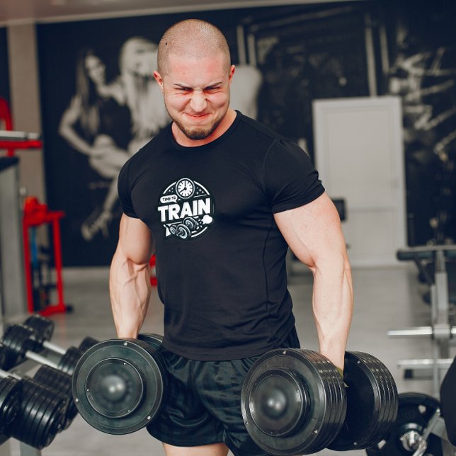 Black and White Time To Train T-Shirt (Creator Uploaded)