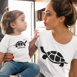 Black and White Tortoise Baby T-Shirt