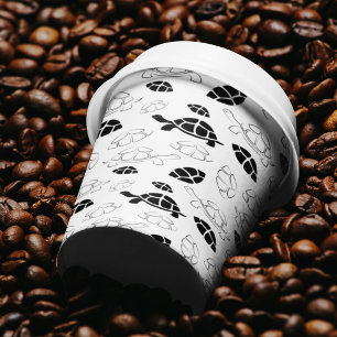 Black and White Tortoise Paper Cups