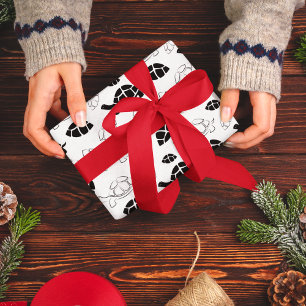 Black and White Tortoise Wrapping Paper