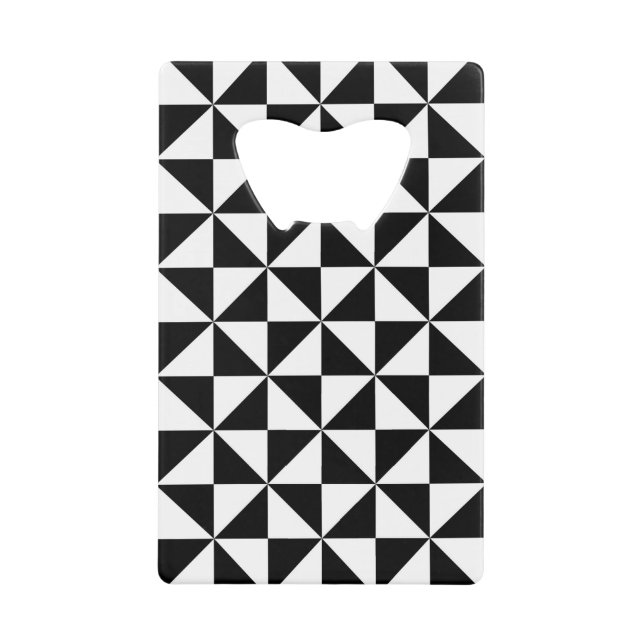 Black And White Triangle Pattern (Front)