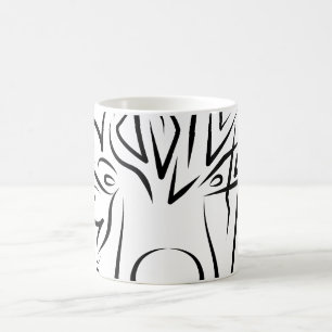 Black and White Tribal Bear Coffee Mug